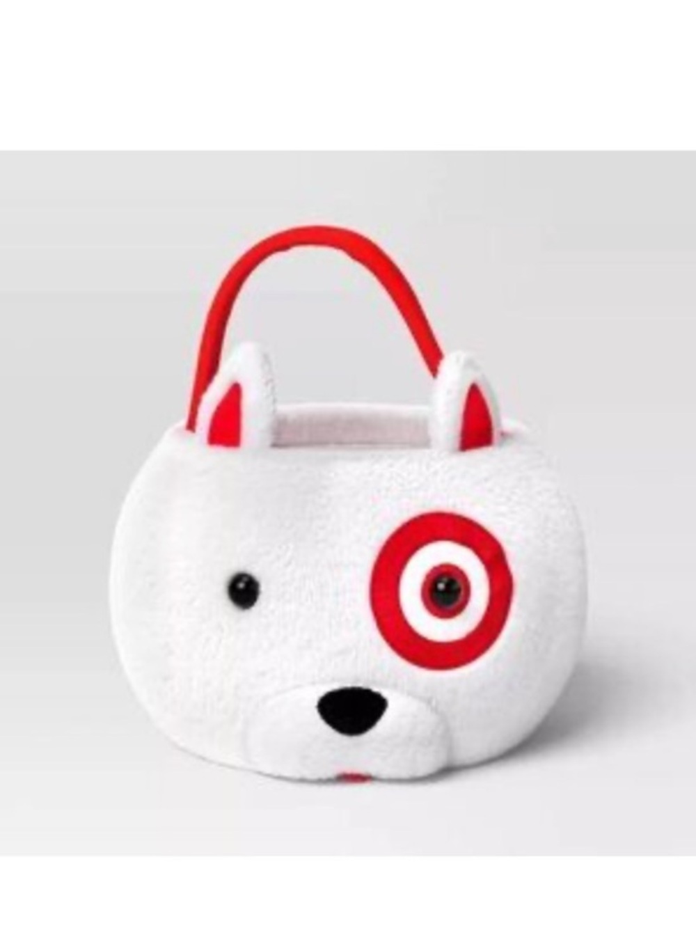 HYDE & EEK Plush Bullseye Dog Halloween Trick or treat Basket 12"
